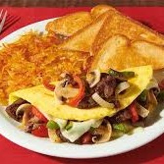 Philly Cheese Omelette.