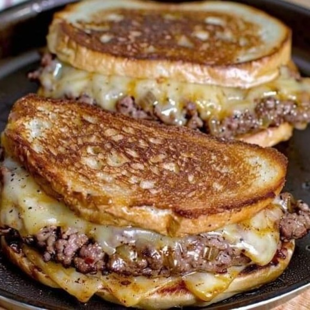 Lunch: Melt Day Patty Melt & fries.