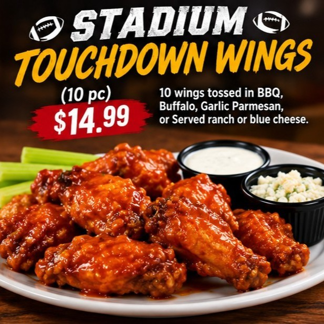 Stadium Touchdown Wings (10 pc).