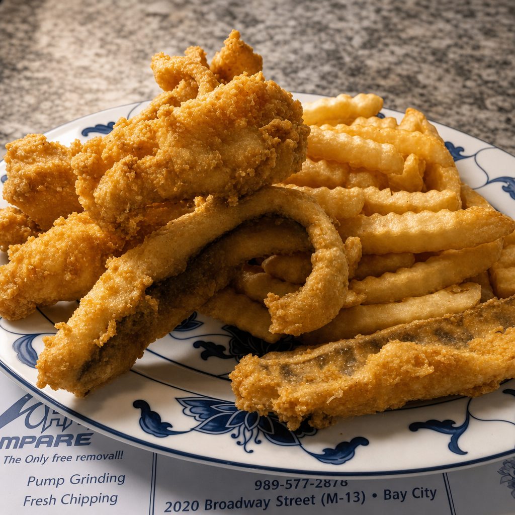3-piece Pike Perch N' Chips (Dinner).
