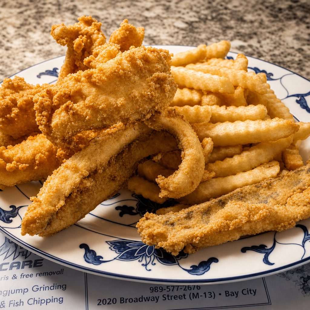 6-piece Pike Perch N' Chips (Dinner).