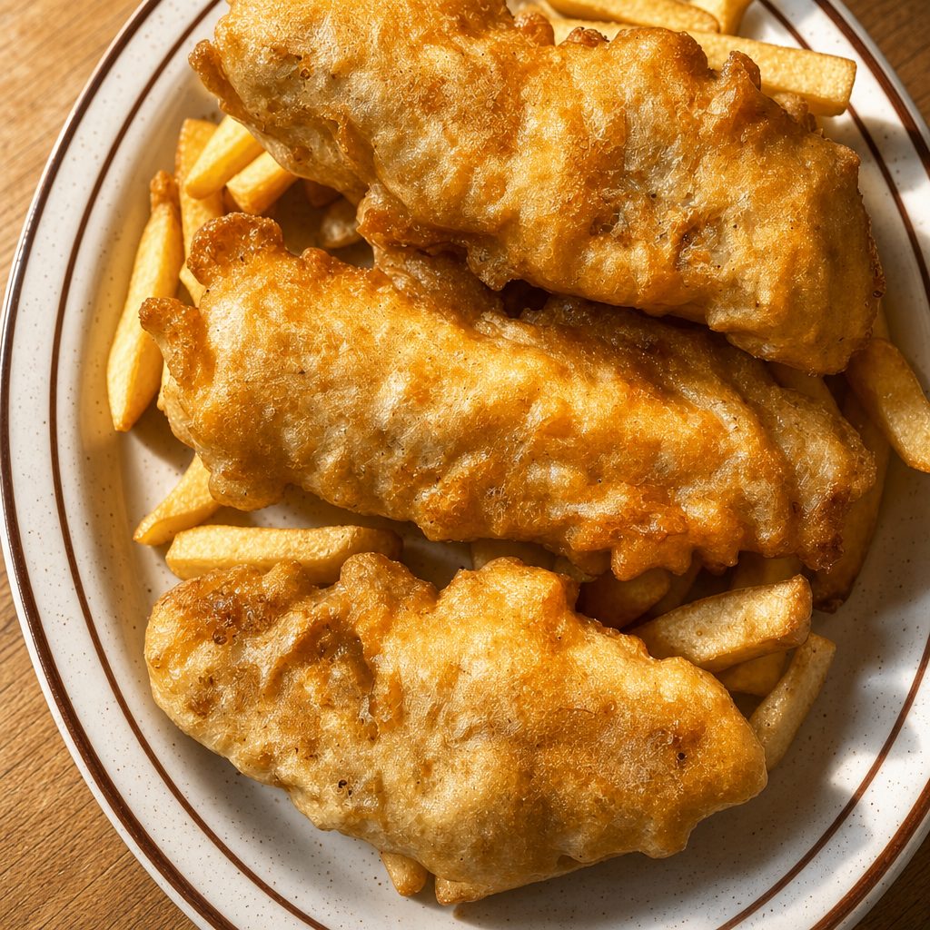 3 Piece Pollock N' Chips (Dinner).