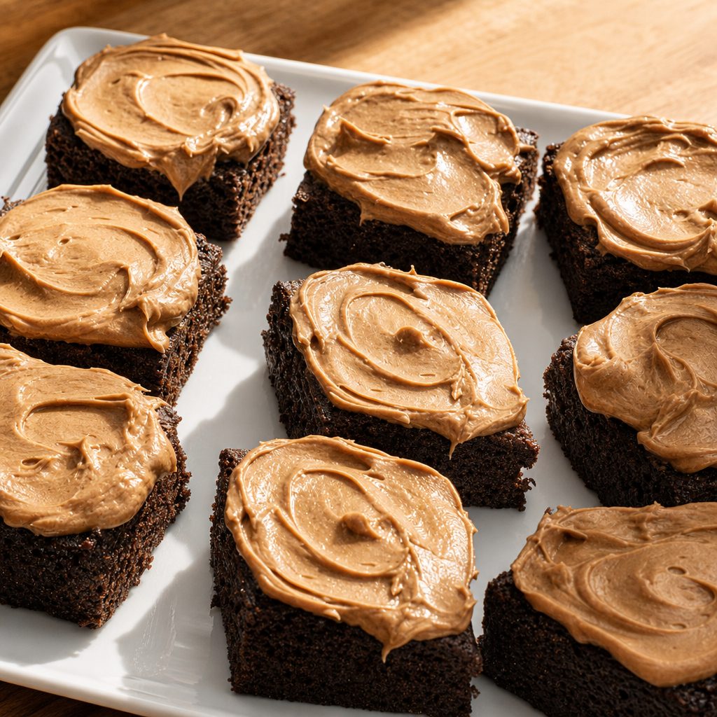 Peanut Butter Frosted Brownie.